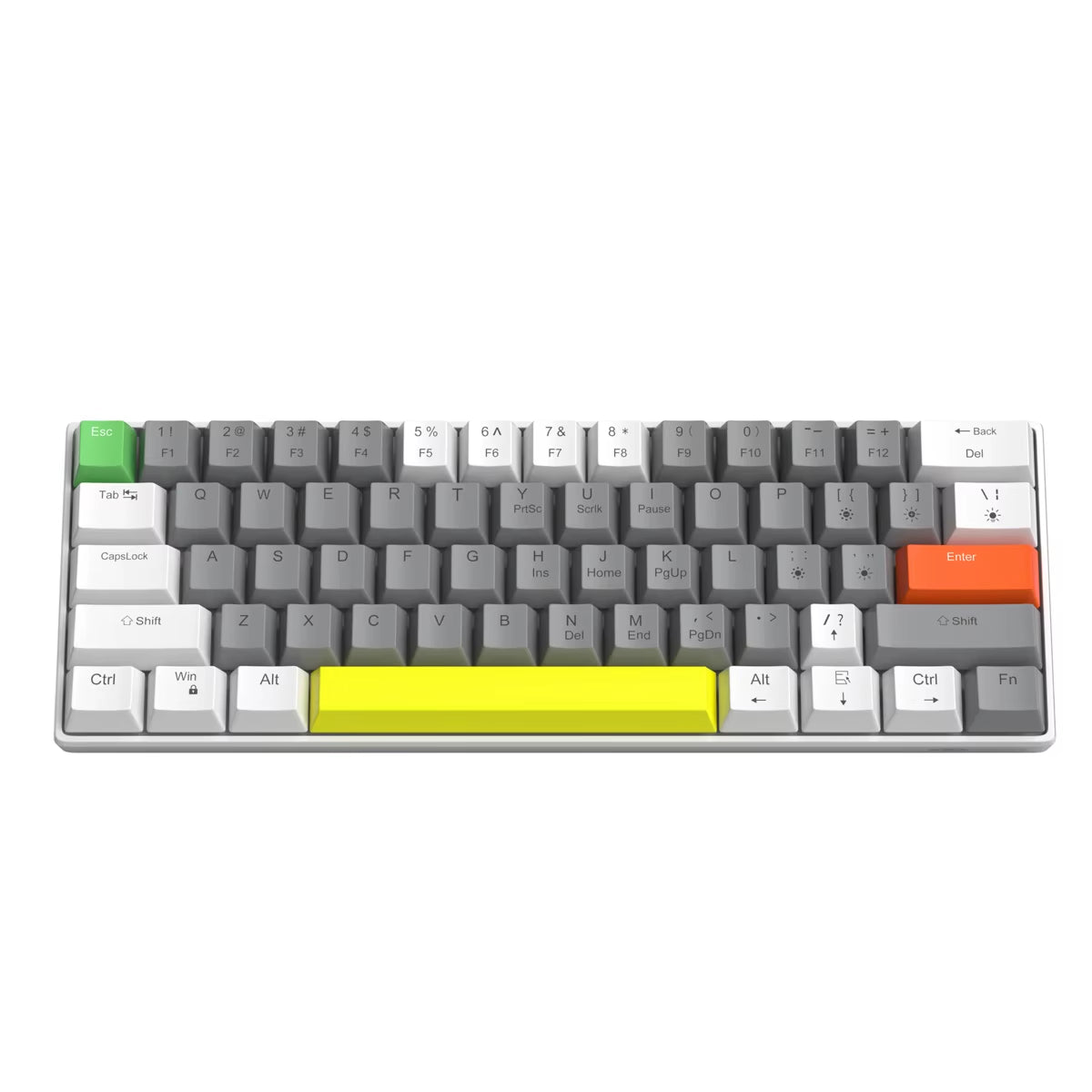 Mk-Star61 Mini 60% Mechanical Keyboard 61 Keys Wired LED Backlit Compact Gaming Keyboard for Laptop, Desktop, PC, Tablet